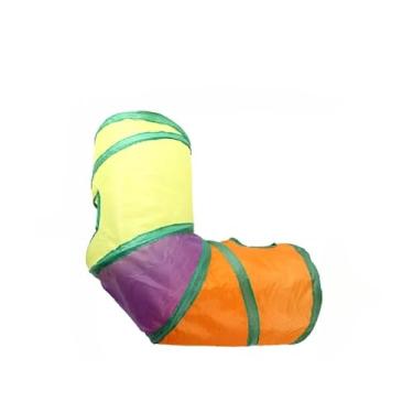 Imagem de Brinquedo Para Pets Túnel Labirinto Para Gatos Colorido Top, Dobrável, Resistente e Fácil de Guardar(23-37)