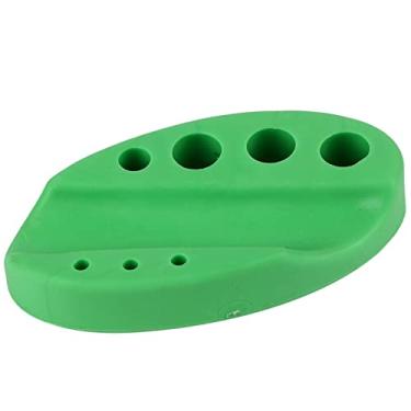 Imagem de Yinhing Porta-Copos Oval de Silicone Suporte Portátil de 4 Cores para Canetas de Maquiagem Permanente Copos de Tinta Cotonetes Com Furos de Tamanhos Diferentes para Microblading Labial (Verde)