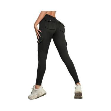 Imagem de Calças De Yoga Sem Costura De Cintura Alta Para Mulheres, Leggings Esp
