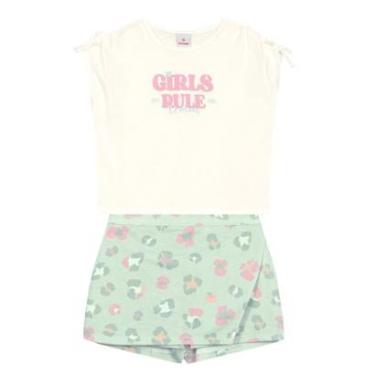 Imagem de Conjunto infantil menina animal print Brandili-Feminino