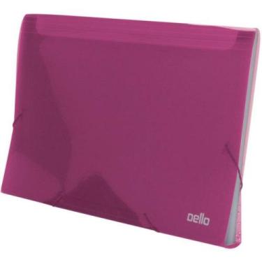 Imagem de Pasta Sanfonada Plástica A4 12 Divisões Pink Line - Dello
