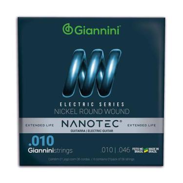 Imagem de Encordoamento Giannini Nickel Nanotec Guitarra .010 GEEGST10 PN