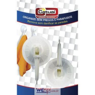 Imagem de Cabide plastico com ventosa 2 peças  catuai - Catuaí