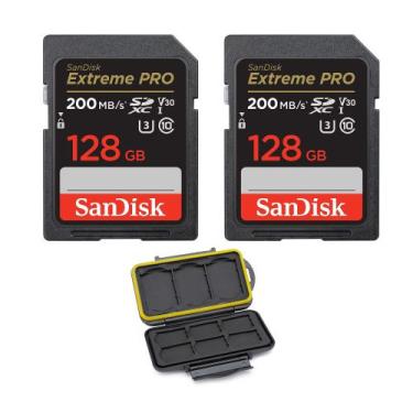 Imagem de Cartão de Memória SanDisk Extreme PRO 128GB SDXC UHS-I 200MB/s (Pacote