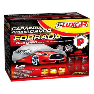 Imagem de Capa P/ Cobrir Carro Dualpro C/ Forro - P Luxcar, Cinza, P