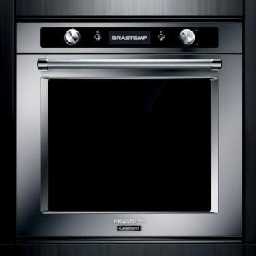 Imagem de Forno Elétrico de Embutir Brastemp BOC60BRBNA Gourmand 73 Litros Inox,
