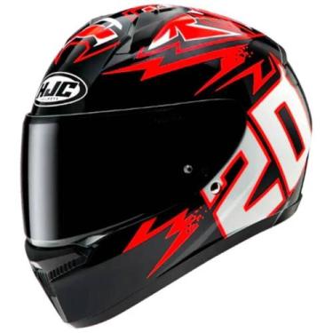 Imagem de Capacete HJC C10 Fabio Quartararo 2024, Vermelho/Preto/Branco, 58