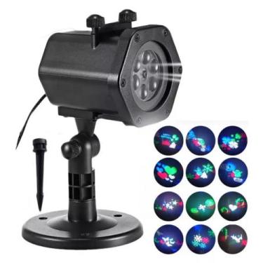 Imagem de Projetor de Luz na Parede 12 Efeitos Natal Namorados Halloween Bivolt 