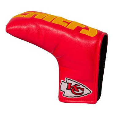 Imagem de Team Golf NFL Kansas City Chiefs Golf Club Vintage Blade Putter Headcover, design ajustado ao corpo, serve para Scotty Cameron, Taylormade, Odyssey, Titleist, Ping, Callaway
