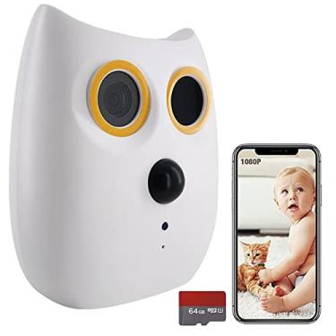 Imagem de 108 0p HD Wireless Smart Security Camera for Baby monitor, Indoor Camera for Home Security with Pir Motion Detection, Two-Way Audio, Night Vision, 4X Zoom, Works with Alexa & Google Home 5200mAh Recha