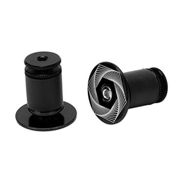 Imagem de 2 peças de liga leve de alumínio para guidão de bicicleta universal plugue de extremidade para barra de bicicleta para
