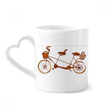 Imagem de Caneca de cerâmica com três lugares da cultura do país da Grã-Bretanha Caneca de café copo de coração de vidro