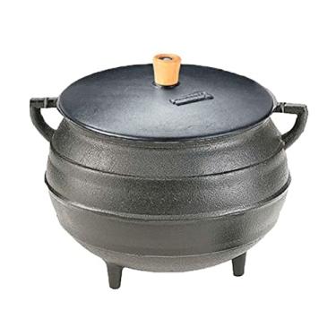 Imagem de Caldeirão Ferro Tradição Tripé 16 Litros Com Tampa - Panela Mineira