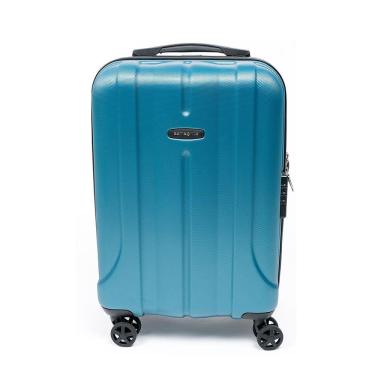 Imagem de Mala de Bordo Pequena Expansível em Abs Samsonite Fiero Cadeado Tsa e Rodas Duplas Azul
