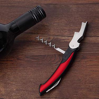 Imagem de Saca-rolhas de vinho tinto - um saca-rolhas manual avançado para todos os vinhos, design ergonomicamente seguro, conjunto