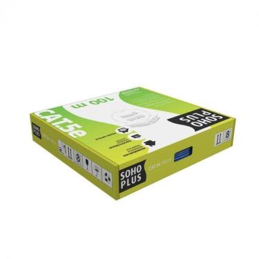 Imagem de Cabo Lan U-utp Cat.5e 24 Awg 4 Pares Cmx Caixa C- 100 Metros Preto 100% Cobre 23200185