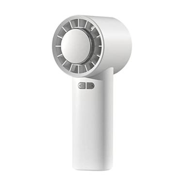Imagem de Ventilador de mão portátil branco semicondutor refrigeração ar-condicionado USB recarregável mini ventilador portátil aircooler ao ar livre #O74EL