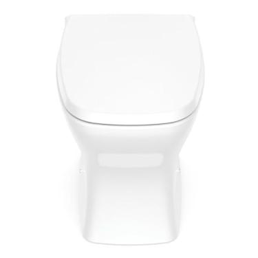 Imagem de Kit 5 Vaso Sanitários Rimless com Assento Pp Softclose Vip Celite Branco Brilho