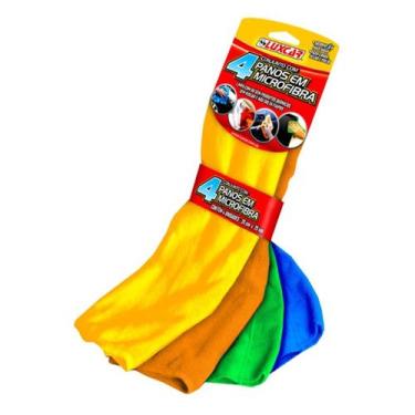 Imagem de Pano Microfibra Conjunto com 4 Unidades da Luxcar LX3900