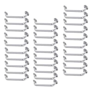 Imagem de Alça de Apoio Inox Barra 50cm Kit 30 Unidades Idoso Acessibilidade Cad