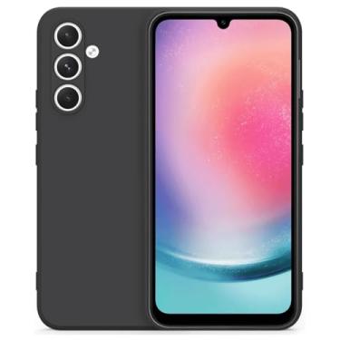 Imagem de Capa Capinha Case Compatível Samsung Galaxy A24 Silicone Aveludada Com Proteção De Câmera Anti Impacto