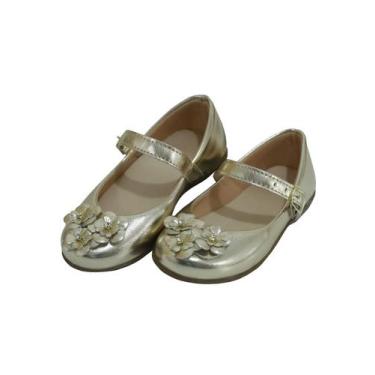 Imagem de Sapatilha Infantil Menina Sapato Boneca  Confortável Brilho Laço Stras