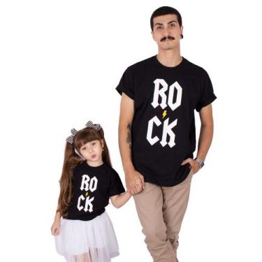 Imagem de Kit 2 peças Tal Pai Tal Filho Rock Vert Preta - Art Rock, P, BODY G