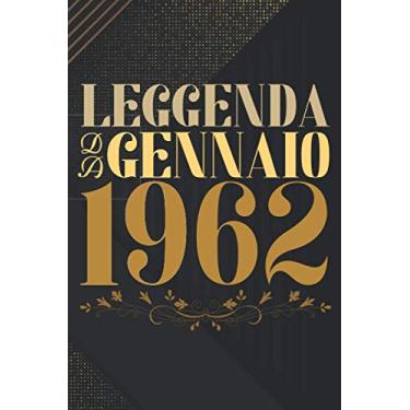 Imagem de Leggenda da gennaio 1962: quaderno a righe,regalo Compleanno 59 anni, regalo Per Uomini, Donne E Amici, Regalo di compleanno per una persona nata in gennaio