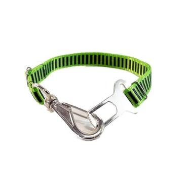 Imagem de Smooty Pet, Cinto de Segurança cachorro Smooty Pet M Listrado Verde/Preto