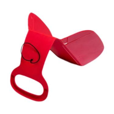 Imagem de Deevoka Trenó de neve Tobogã Trenó Prático Resistente com Alça Esportes ao Ar Livre Trenó de Neve Trenó de Areia para Crianças Adultos Meninos Meninas, Vermelho