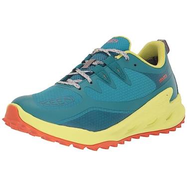 Imagem de KEEN Tênis feminino Zionic de baixa altura impermeável para todos os terrenos, Azul fiorde/prímula noturna, 10.5