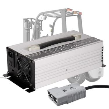 Imagem de Carregador de bateria de empilhadeira 12v 45a, Carregador de bateria de 1500 W, com plugue Anderson 50A/120A/175A/350A, para palete, empilhadeira elétrica, carrinho de golfe,12v 45a,50A