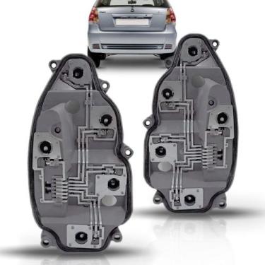 Imagem de Par Circuito Lanterna Traseira Palio 2004 A 2013 - SP ACESSÓRIOS