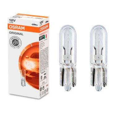 Imagem de Par Lampada Osram Mosquito Painel Instrumentos 1.2W 12V W2x4.6d 2721 O