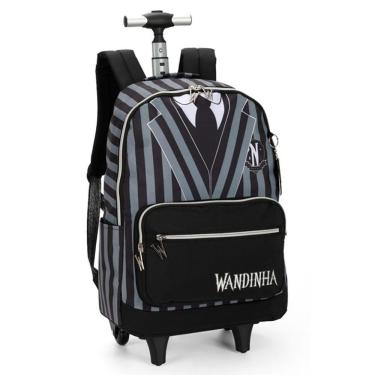 Imagem de Mochila De Rodinhas Wandinha Uniforme Preto - Luxcel