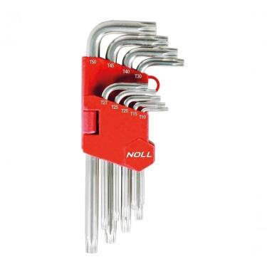 Imagem de Jogo De Chaves Torx Noll Cromo Vanadium Com 9 Peças