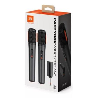 Imagem de Microfone Sem Fio Jbl Partybox Wireless - Kit Com 2