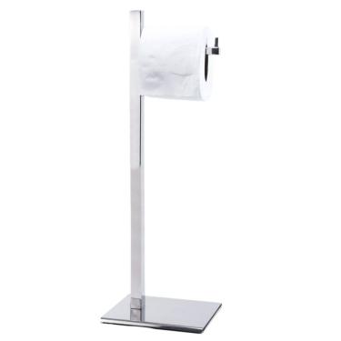 Imagem de Papeleira De Chão Quadrada 4025 Simples Inox Polido 304