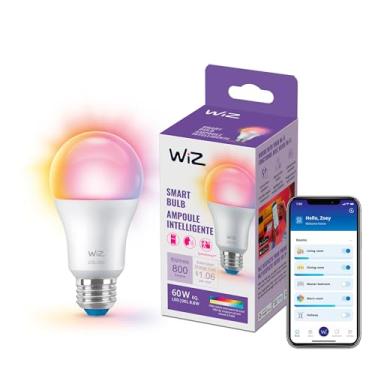 Imagem de WiZ Connected Lâmpada WiFi inteligente 60W A19, 16 milhões de cores, compatível com Alexa e Google Home Assistant, sem hub necessário, 1 lâmpada