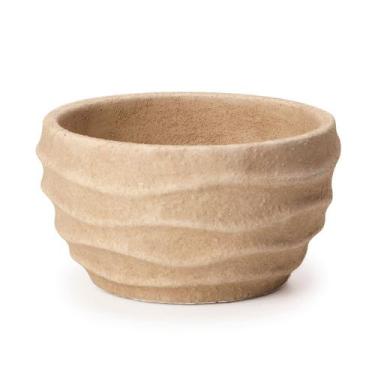 Imagem de Cachepot em Cimento Bege - 10cm x 18cm - Abra Casa