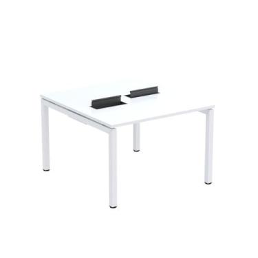 Imagem de Estação de Trabalho Mesa Plataforma Escritório Dupla para 2 Pessoas co