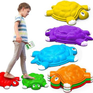 Imagem de Stepping Stones ABERLLS Turtle Balance Climbing Kids 3-7 anos