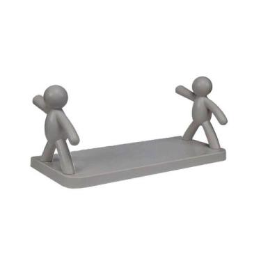 Imagem de Prateleira Organizadora Multiuso Bonecos Cinza - YAAY