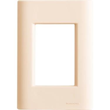 Imagem de Placa 3 Postos 4x2 Tramontina Giz Nude Soft Touch sem Suporte