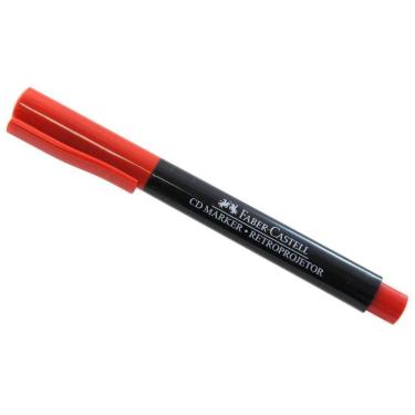 Imagem de Caneta Pincel Retro Projetor 1.0 Cd Vermelho Faber Castell