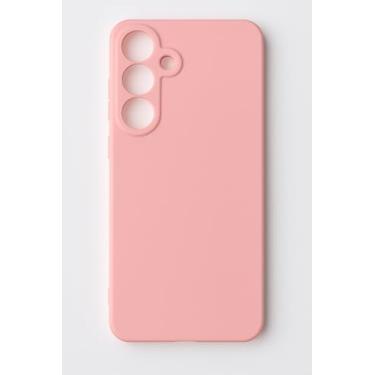 Imagem de Compativel com Samsung Galaxy S25 FE - Capinha Capa Case Silicone Macia Veludo Forro Interno Premium Com Proteção De Câmera Rosa Bebe