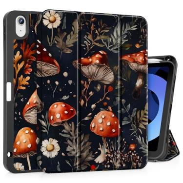 Imagem de May Chen Capa para iPad Air 11 polegadas (M3 2025/M2 2024) 7ª/6ª geração/iPad Air 11 polegadas 5ª/4ª geração, versão 2022 2020 com Pencel Hodel, suporte de três dobras Auto Wake/Sleep TPU com suporte