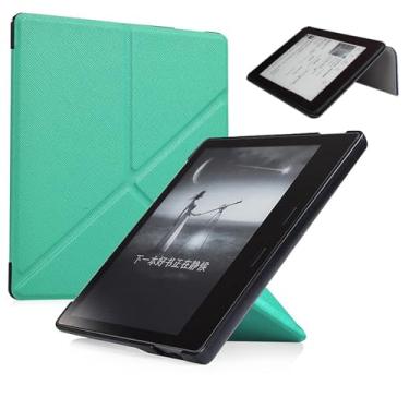 Imagem de Yzlvigrous 7 Polegadas Capa para Kindle Oásis 9/10ª Geração 2017/2019, Cobertura de Casca de Origami Ultrafina com Tampa Traseira de PC com Recurso de Vigília do Sono Automático