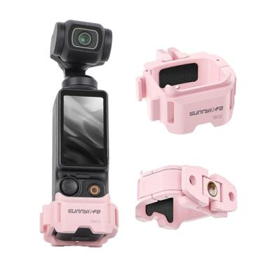 Imagem de LIBOQIAO Suporte adaptador de liberação rápida para DJI Osmo Pocket 3, adaptador de tripé de extensão de liberação rápida dobrável compatível com acessório de câmera de ação de bolso atualizado 3