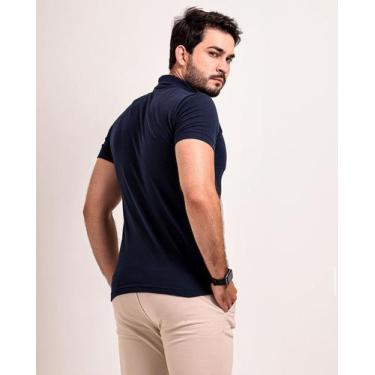 Imagem de Camisa masculina azul polo - Life Story 